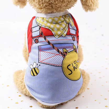 Classic Stripe Dog Shirt Cheap Dog Clothes for Small Dogs Summer Chihuahua Tshirt Cute Puppy Vest Terrier Pet Clothes for Dog
