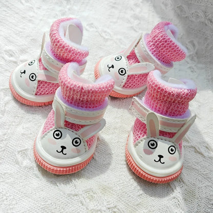 Summer Animal Cute Rabbit Dog Sneakers for Small Puppy Breathable Pet Sandal Shoes Foot Wear Boots Accessories Chihuahua Yorkie