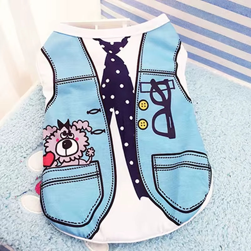 Classic Stripe Dog Shirt Cheap Dog Clothes for Small Dogs Summer Chihuahua Tshirt Cute Puppy Vest Terrier Pet Clothes for Dog