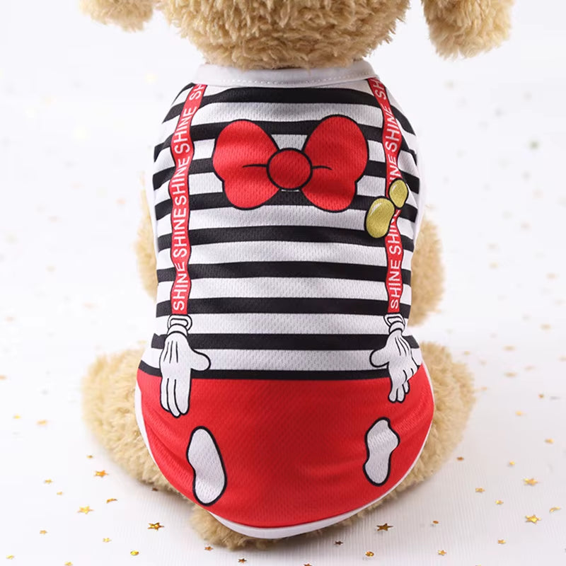 Classic Stripe Dog Shirt Cheap Dog Clothes for Small Dogs Summer Chihuahua Tshirt Cute Puppy Vest Terrier Pet Clothes for Dog
