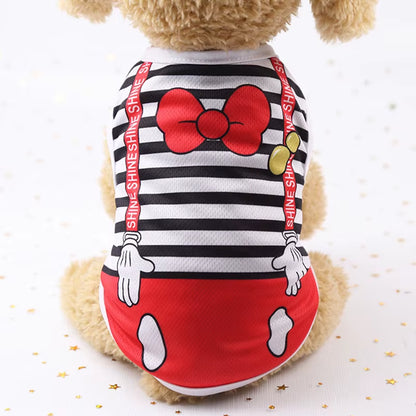 Classic Stripe Dog Shirt Cheap Dog Clothes for Small Dogs Summer Chihuahua Tshirt Cute Puppy Vest Terrier Pet Clothes for Dog