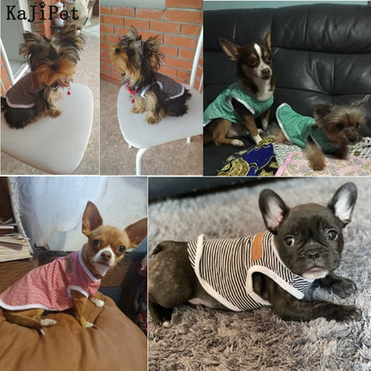 Classic Stripe Dog Shirt Cheap Dog Clothes for Small Dogs Summer Chihuahua Tshirt Cute Puppy Vest Terrier Pet Clothes for Dog
