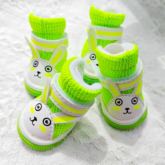 Summer Animal Cute Rabbit Dog Sneakers for Small Puppy Breathable Pet Sandal Shoes Foot Wear Boots Accessories Chihuahua Yorkie